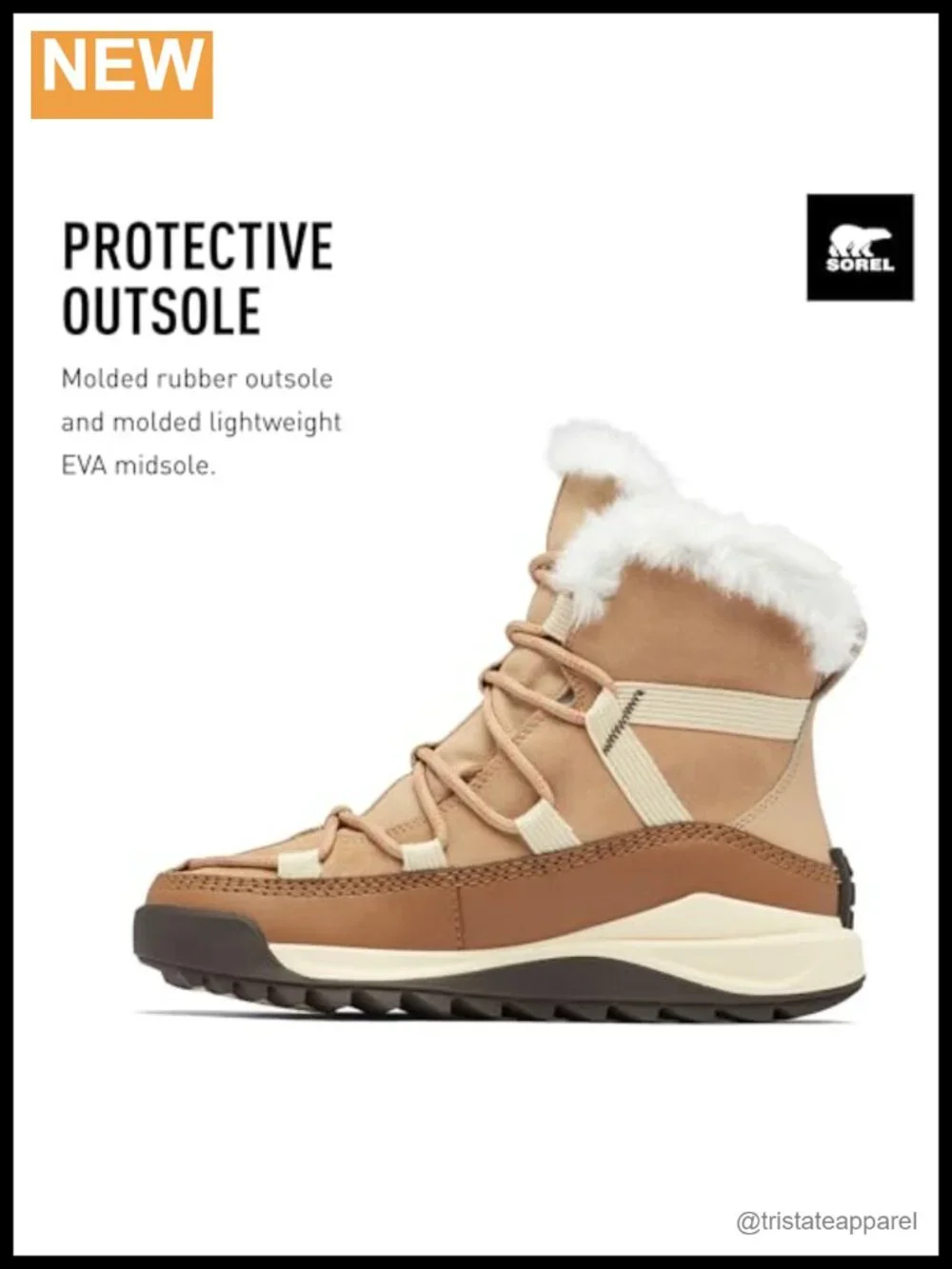 Waterproof Suede & Leather Ankle Boots with Faux Fur Trim - Lace Up